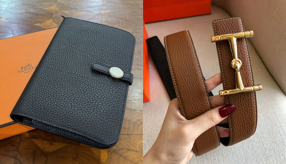 Da Togo còn được sử dụng trong nhiều dòng sản phẩm khác của Hermes như ví da, thắt lưng và các phụ kiện nhỏ
