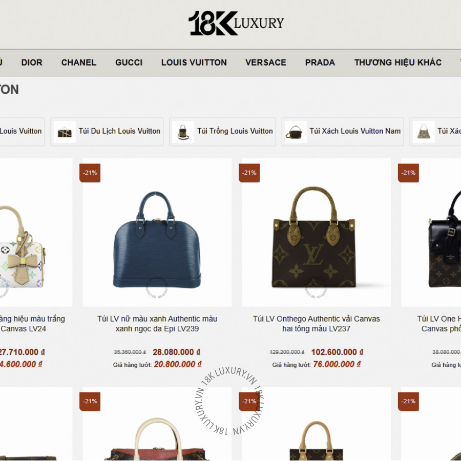 18K LUXURY VN là địa chỉ lý tưởng để tìm mua túi LV Nice Nano chính hãng với mức giá tốt và dịch vụ chuyên nghiệp