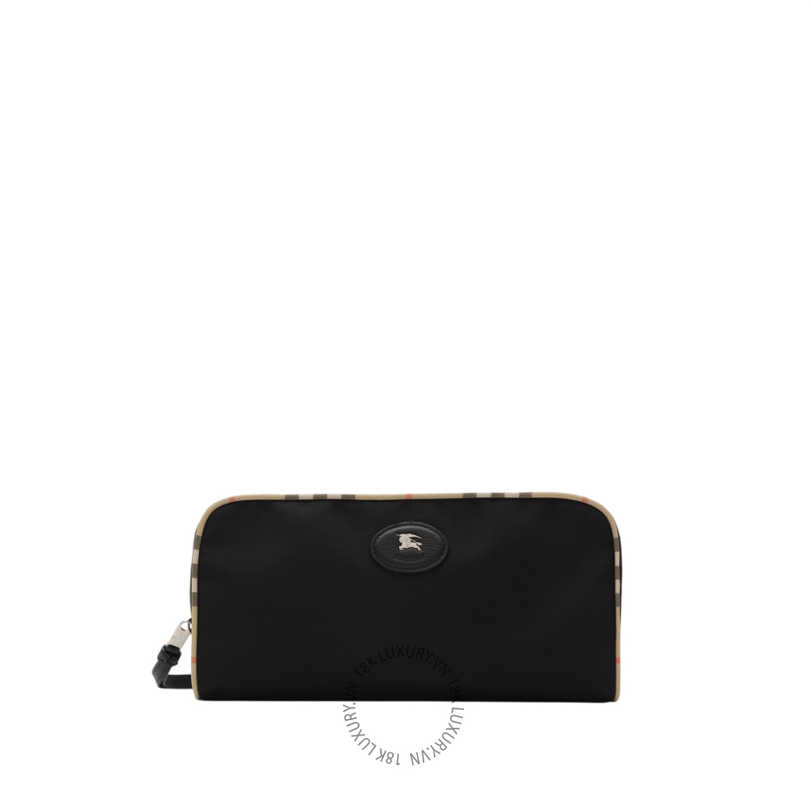 Tui Large Check Trim Travel Pouch Black (1)