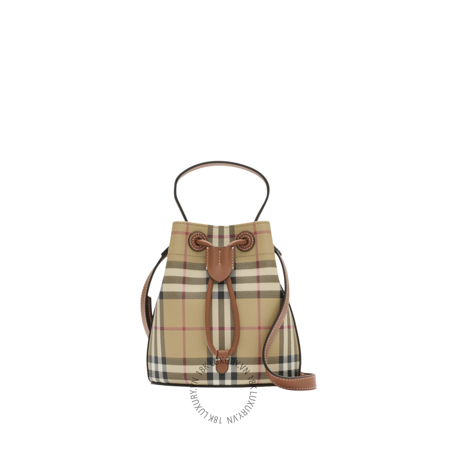 Tui Mini Check Bucket Bag Archive beige (1)