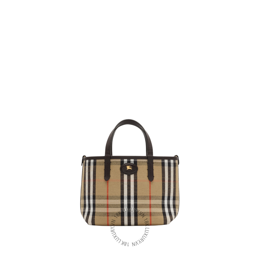 Tui Mini Reversible Bloomsbury Tote Peat brown sand beige (1)