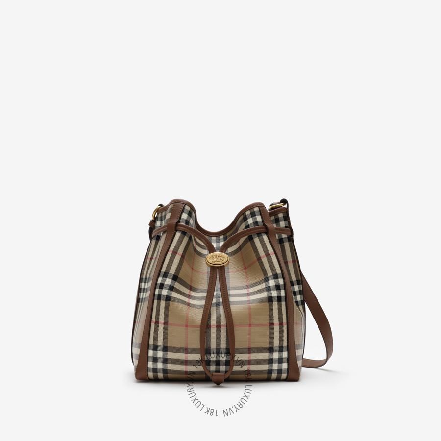 Tui Small Check Bucket Bag briar brown (5)