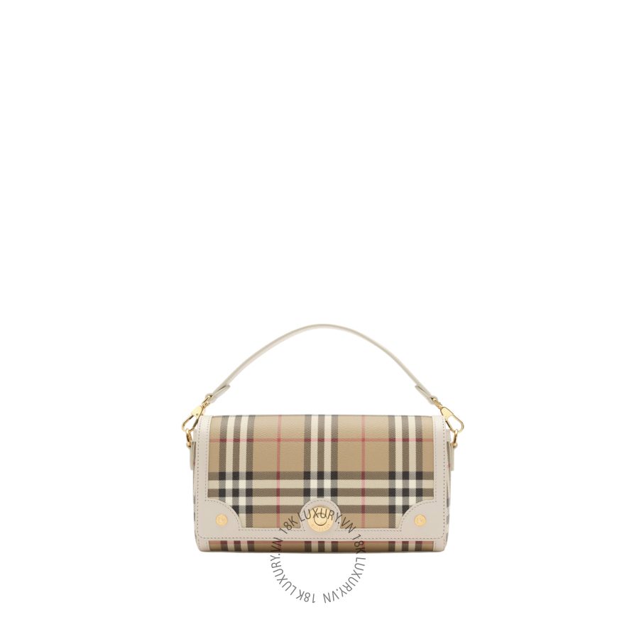 Tui Top Handle Note Bag màu be trắng (1)