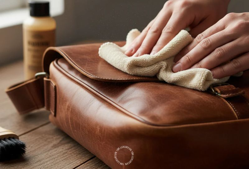 Nếu sử dụng túi thường xuyên, bạn nên lau sạch bụi bẩn sau mỗi lần dùng và vệ sinh kỹ hơn khoảng 2 - 4 tuần/lần