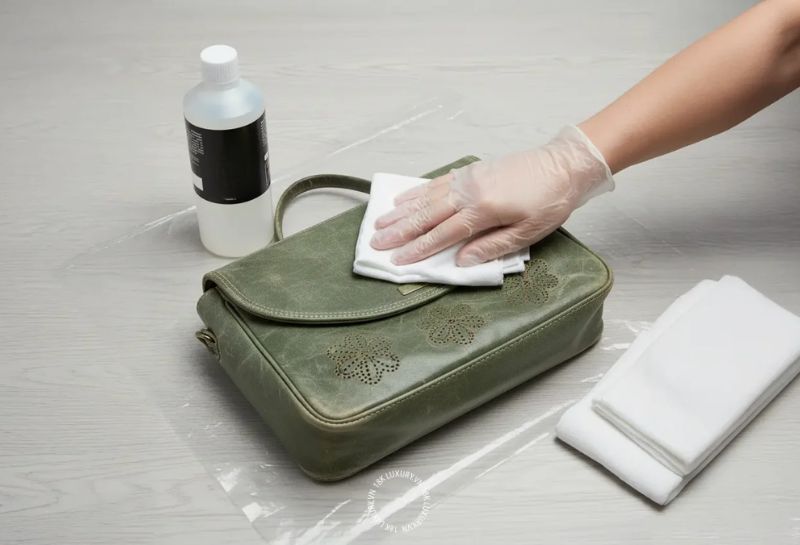 Với vết bẩn nhẹ, hãy dùng khăn mềm hơi ẩm, vắt thật kỹ rồi lau nhẹ từng vùng nhỏ