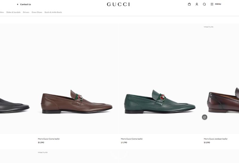 Bước 6: Đối chiếu với trang sản phẩm Gucci