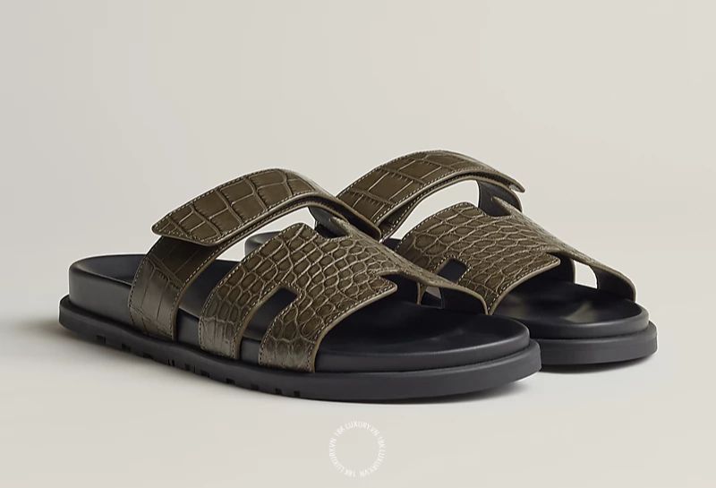 top dep dat nhat the gioi Mẫu dép Hermes Chypre Sandal in Exotic Leather
