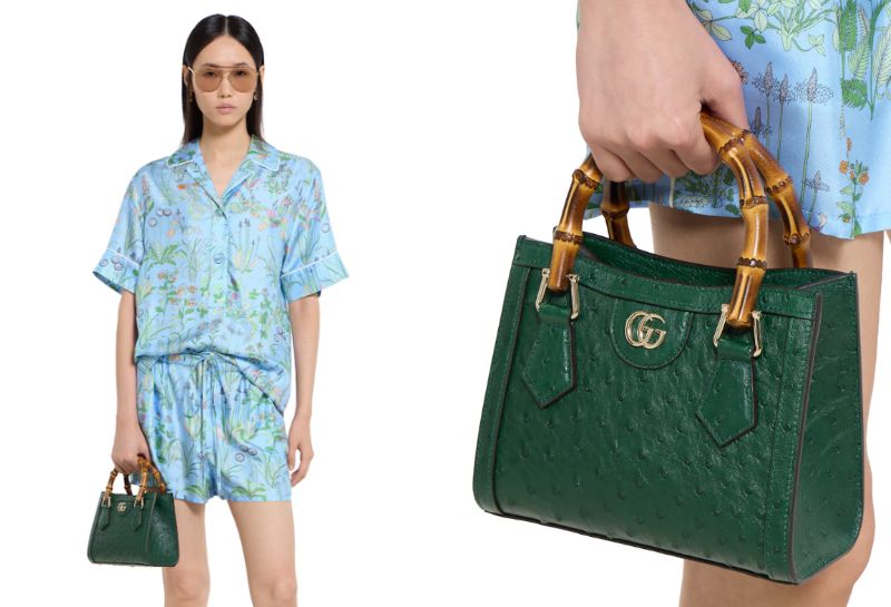 tui xach gucci lam tu da gi Túi Gucci da đà điểu