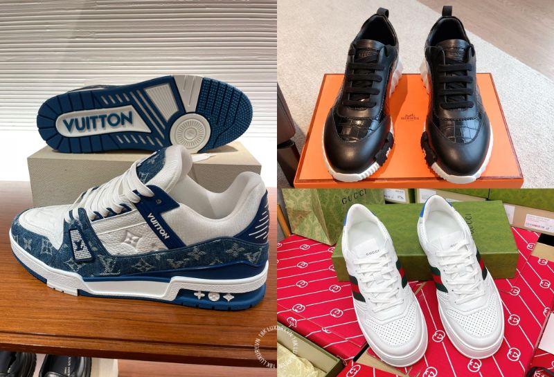 18K LUXURY VN ưu tiên thu mua giày hiệu chính hãng đến từ các thương hiệu thời trang cao cấp như Louis Vuitton, Hermès, Gucci…