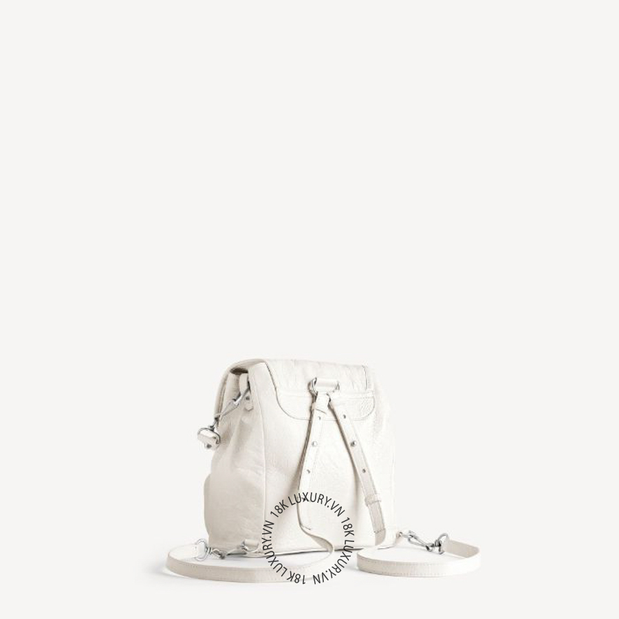Balo Balenciaga Women's Le City Backpack Mini in Optic White A006Q22ACWL9104 BLT042 12 Balo Balenciaga Women's Le City Backpack Mini in Optic White A006Q22ACWL9104 BLT042