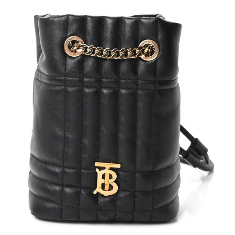 Balo Burberry Lambskin Quilted Mini Lola Backpack Black FPTG068