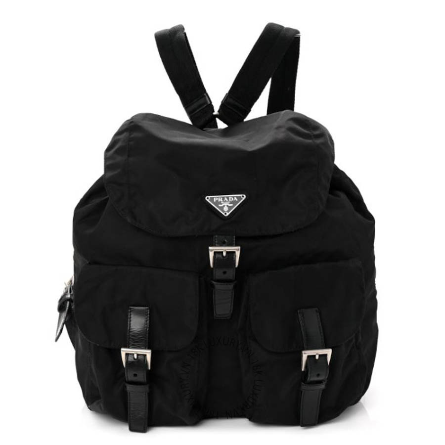 Balo Prada Nylon Vela Medium Backpack Black FPTP038