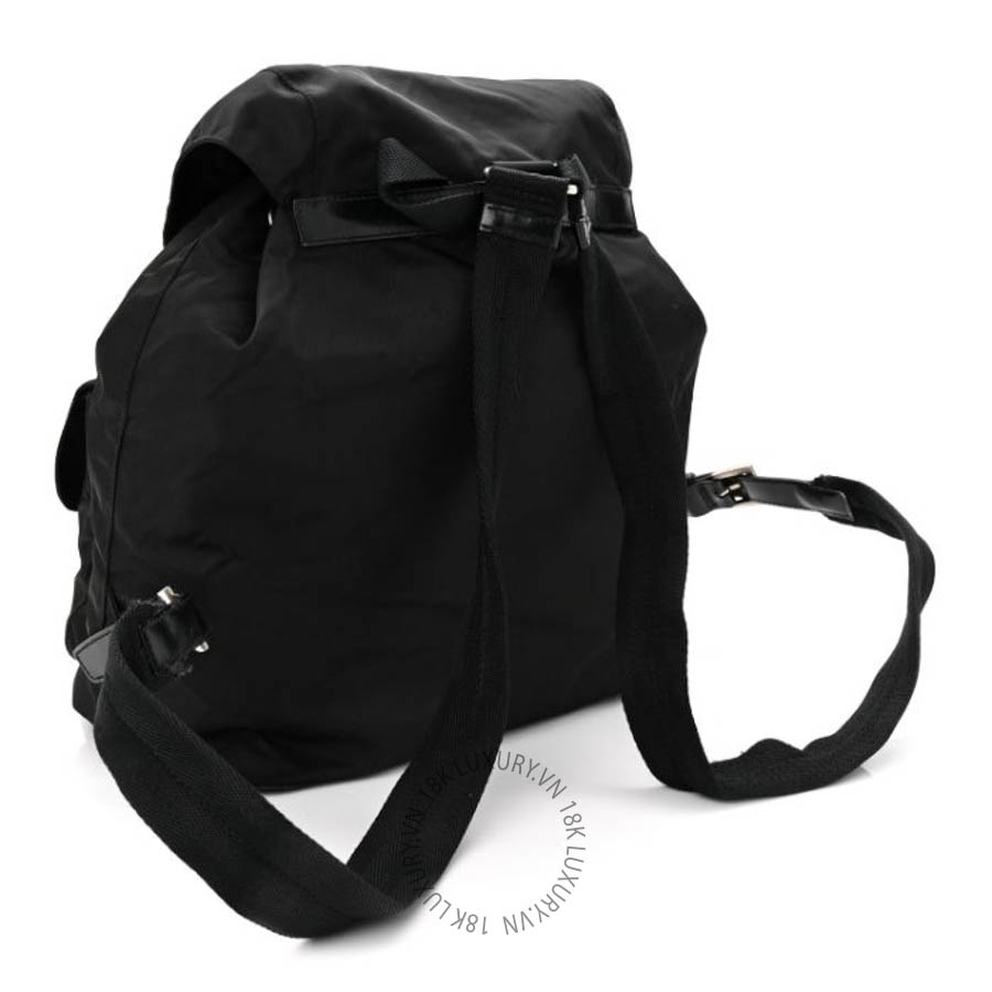 Balo Prada Nylon Vela Medium Backpack Black FPTP038