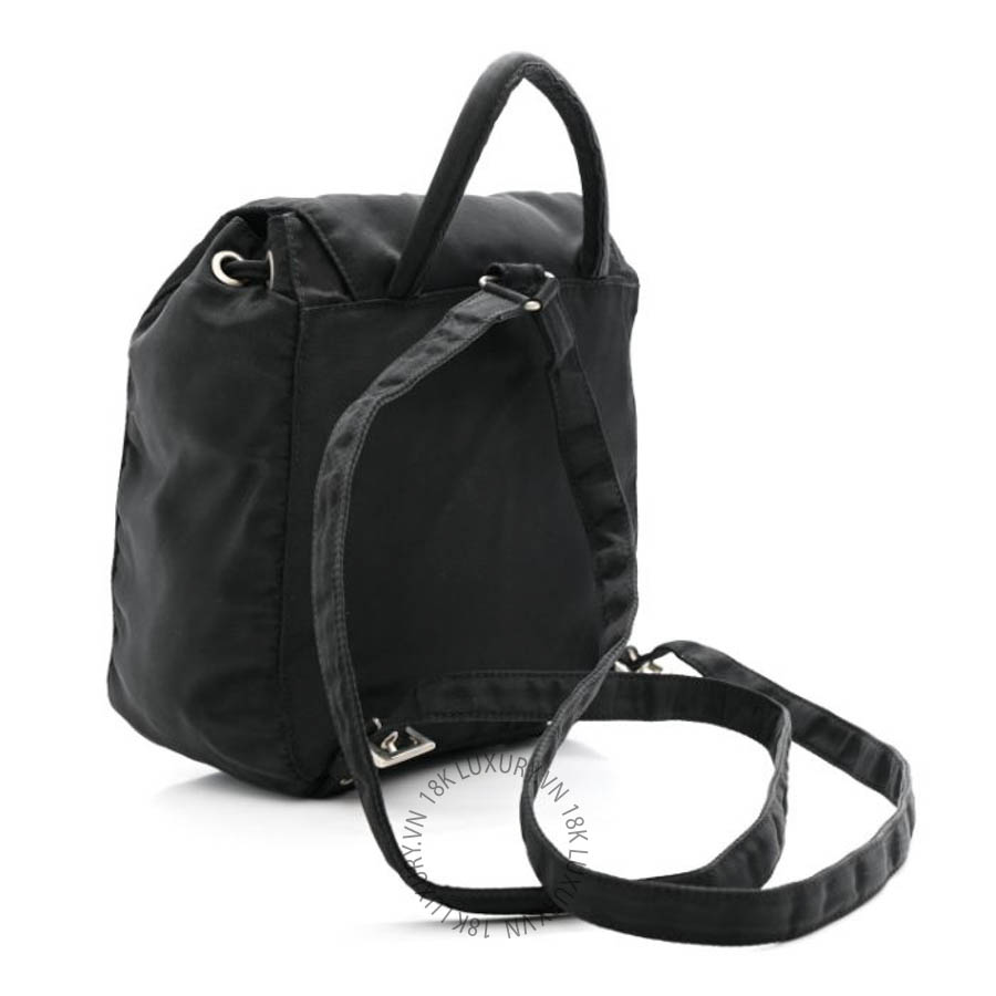 Balo Prada Nylon Vela Mini Cinch Backpack Black FPTP037