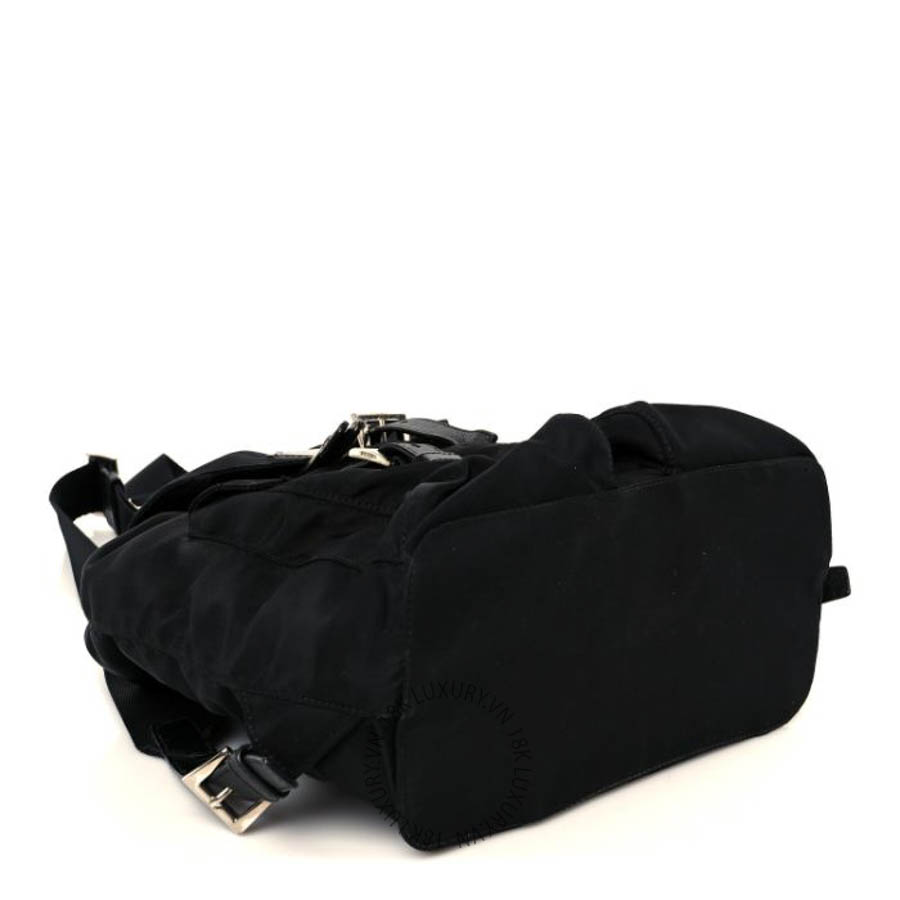 Balo Prada Tessuto Nylon Saffiano Small Backpack Black FPTP201