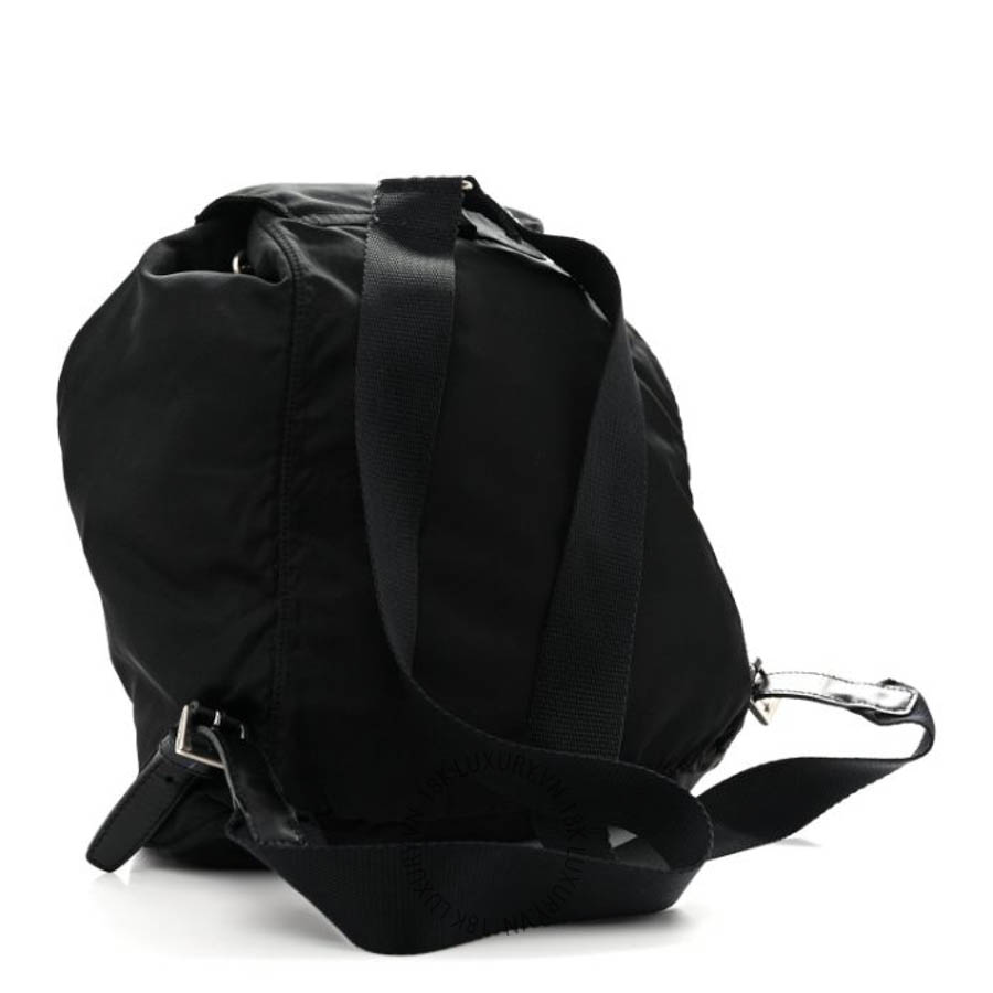Balo Prada Tessuto Nylon Vela Cinch Backpack Black FPTP185