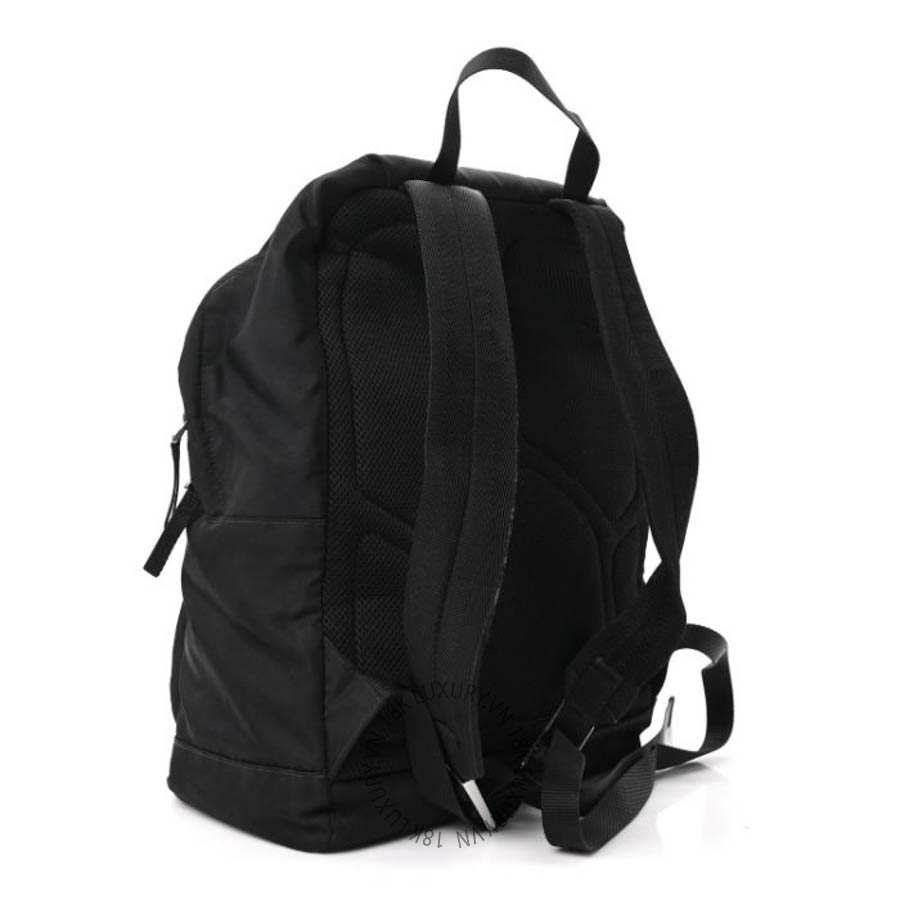 Balo Prada Tessuto Nylon Zip Backpack Black FPTP270