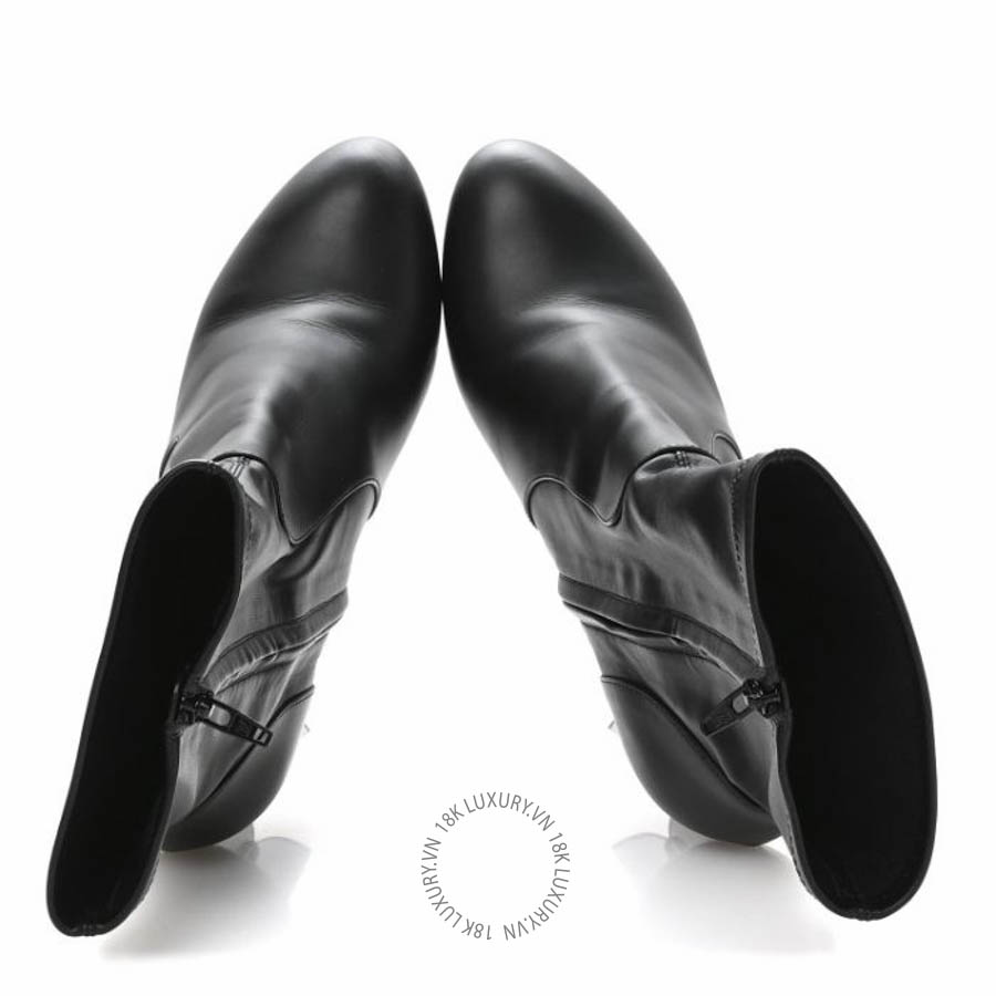 Boots cao gót Louis Vuitton Calfskin Uniformes Silhouette Ankle Boots Black FPGL021