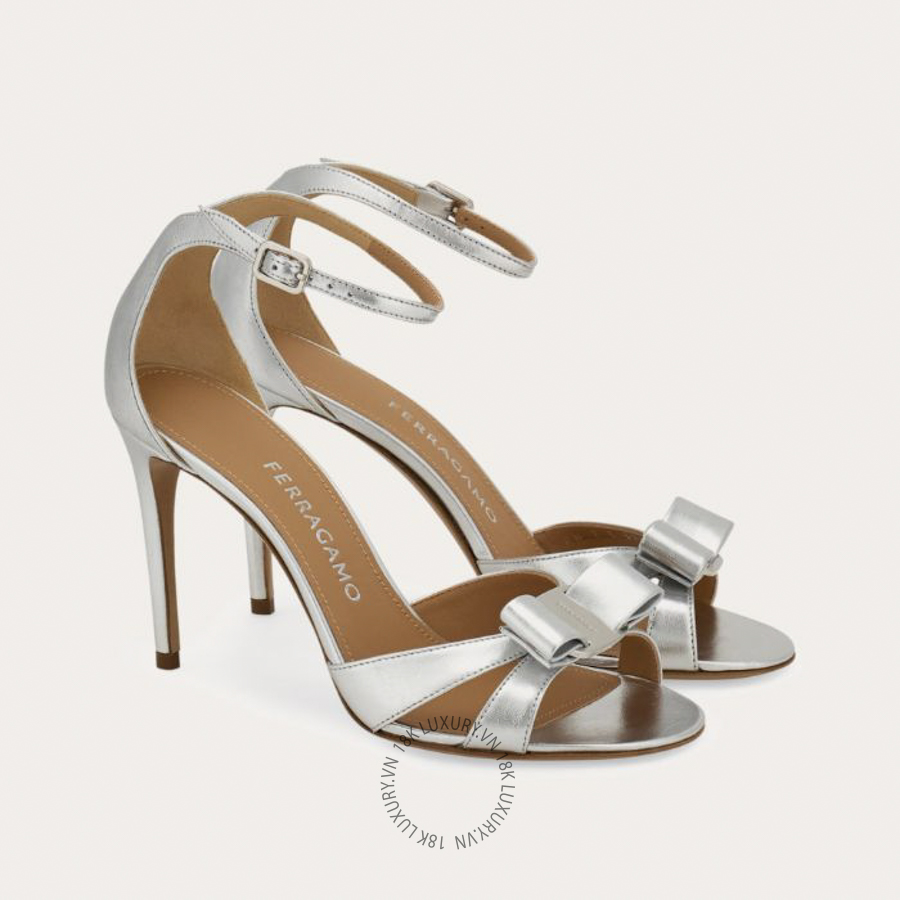 Dép cao gót Salvatore Vara bow sandal NTN002 DSV118