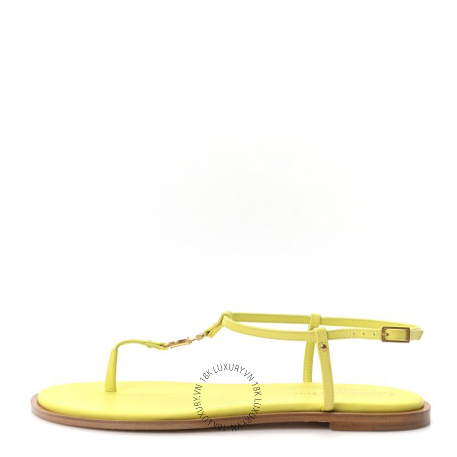 Dép Christian Dior Calfskin C'est Dior Sandals Yellow BKJ049