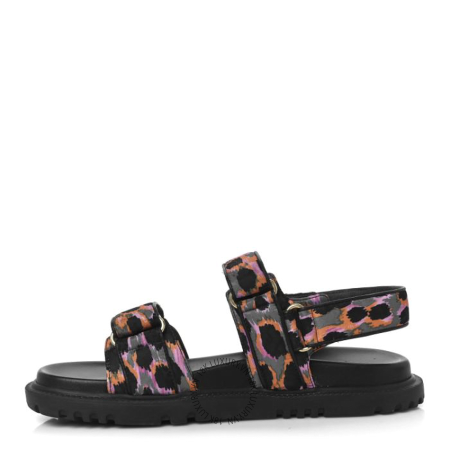 Dép Christian Dior Technical Fabric Mizza Print Dioract Sandals Multicolor BKJ086