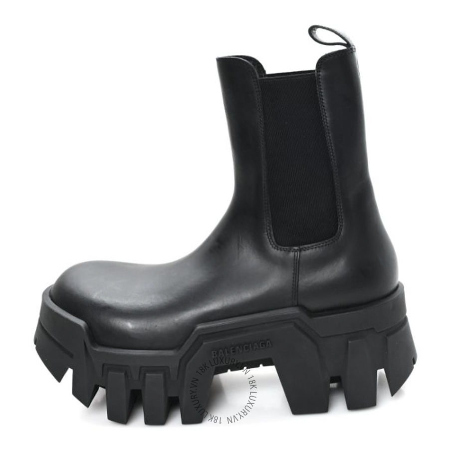 Giày Balenciaga Smooth Calfskin Bulldozer Chelsea Boots Black SDB035