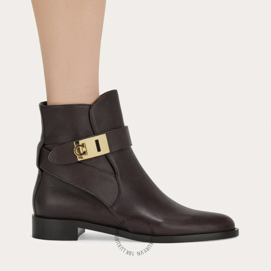 Giày Boot Salvatore Hug buckle ankle màu nâu da bê 01K224797487 DSV168 19 Giày Boot Salvatore Hug buckle ankle màu nâu da bê 01K224797487 DSV168