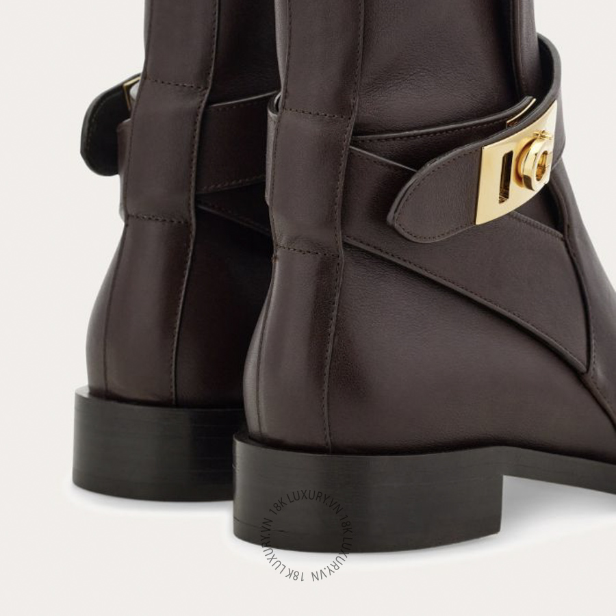 Giày Boot Salvatore Hug buckle ankle màu nâu da bê 01K224797487 DSV168 23 Giày Boot Salvatore Hug buckle ankle màu nâu da bê 01K224797487 DSV168