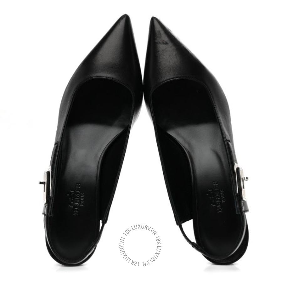 Giày cao gót Hermes Nappa Lover 40 Pumps Black FGH250