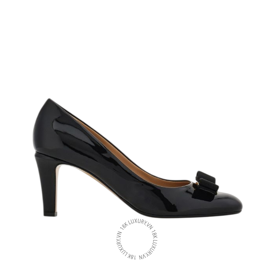 Giày cao gót Salvatore Giày cao gót Salvatore Ferragamo Vara bow pump black 01L218790800 DSV024