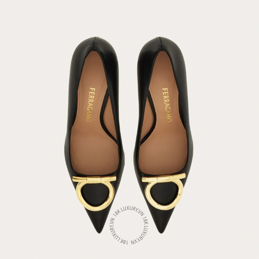 Giày cao gót Salvatore Maxi Gancini pump 01K468784818 DSV087 16 Giày cao gót Salvatore Maxi Gancini pump 01K468784818 DSV087