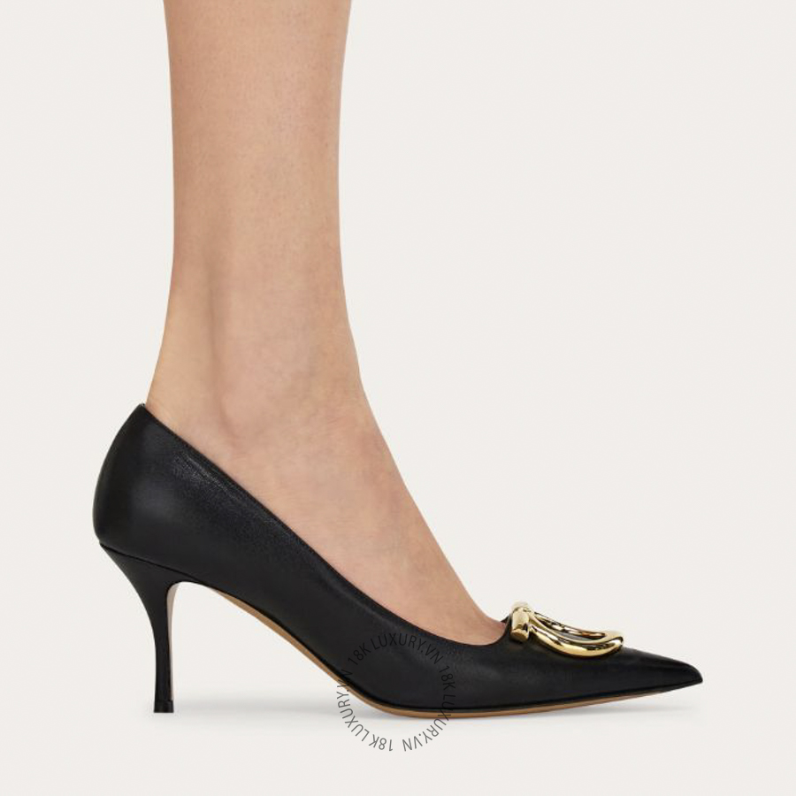 Giày cao gót Salvatore Maxi Gancini pump 01K468784818 DSV087 17 Giày cao gót Salvatore Maxi Gancini pump 01K468784818 DSV087