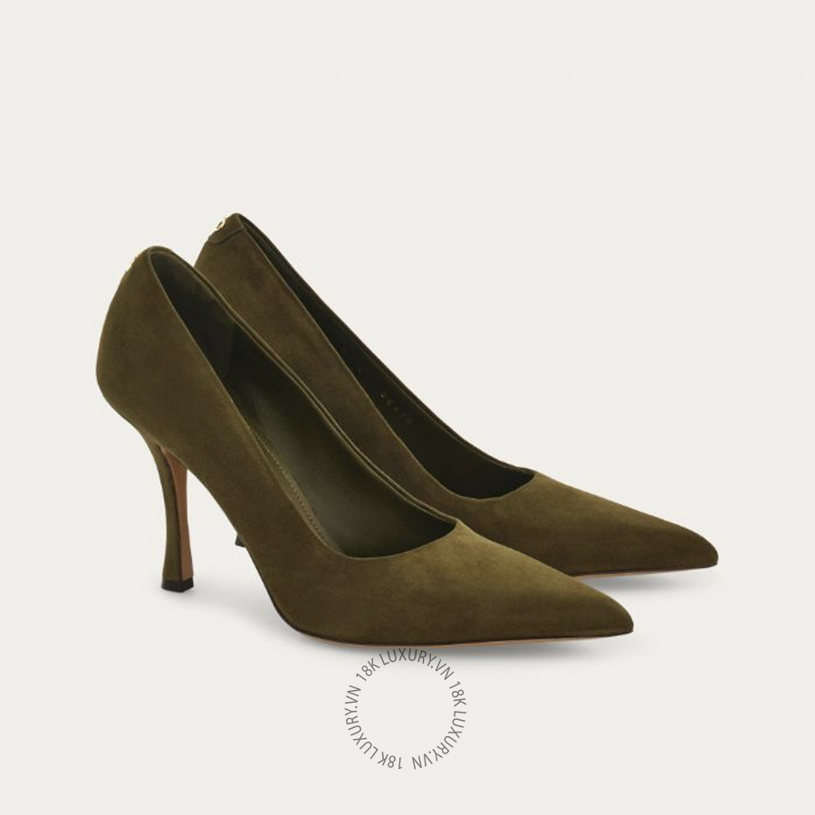 Giày cao gót Salvatore Pump shoe olive green 01K585795711 DSV134
