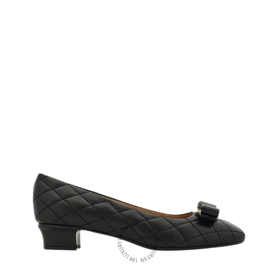 Giày cao gót Salvatore Quilted Vara bow pump 01M543798516 DSV099