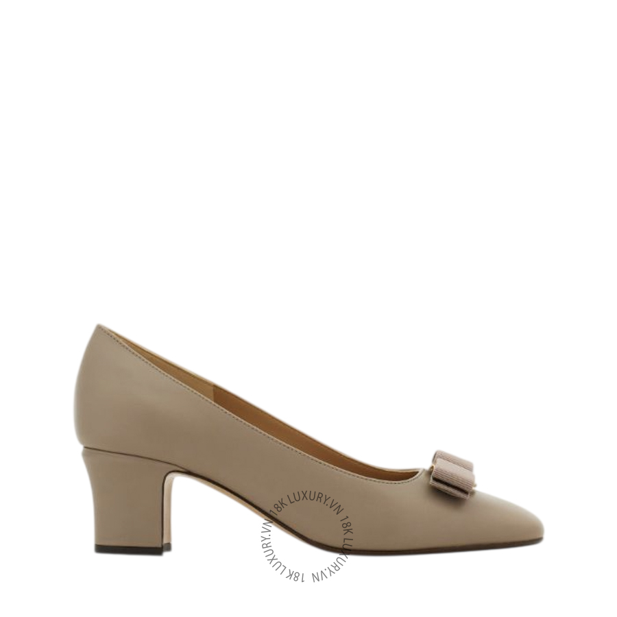 Giày cao gót Salvatore Vara bow block heel pump 01L116794389 DSV101