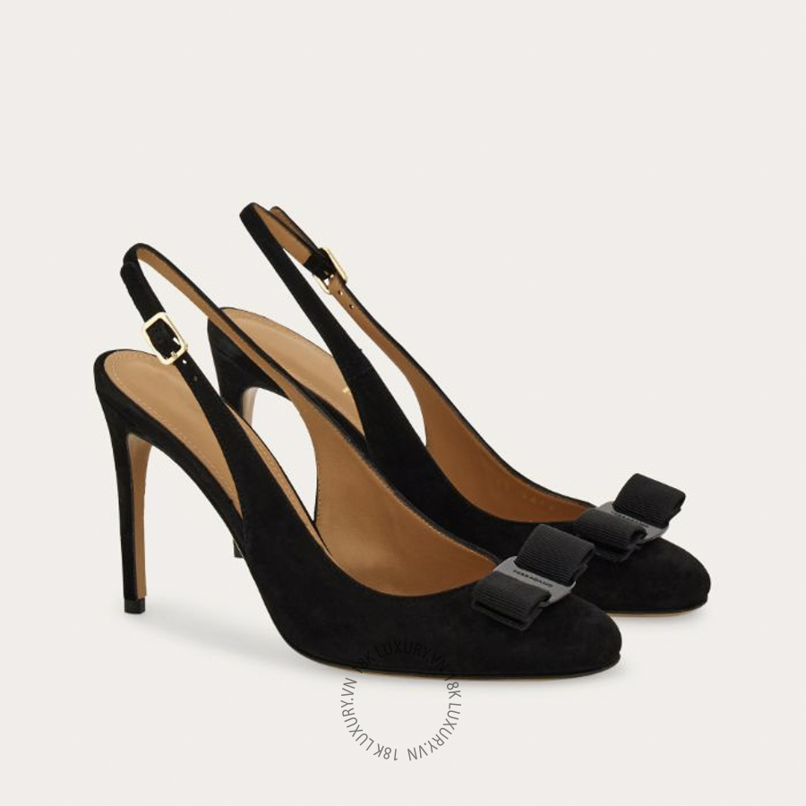 Giày cao gót Salvatore Vara bow slingback 01L430791786 DSV115