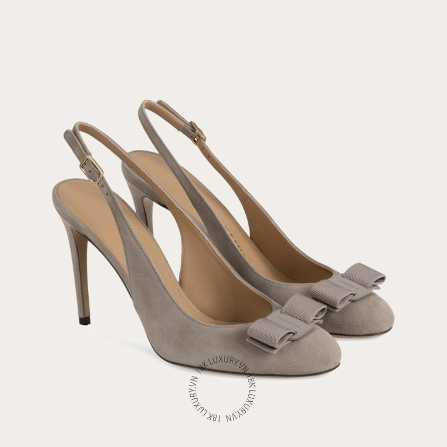 Giày cao gót Salvatore Vara bow slingback 01L430794394 DSV112