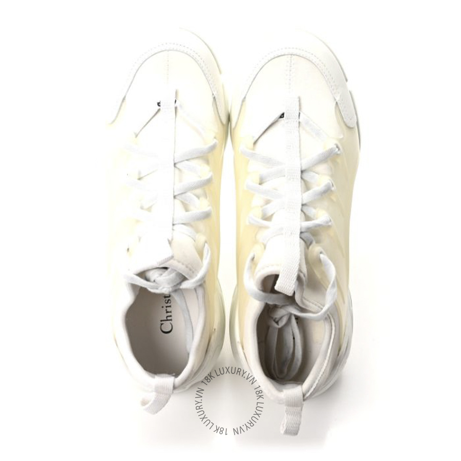 Giày Christian Dior Technical Fabric Rubber Womens D-Connect Sneakers White BKJ076