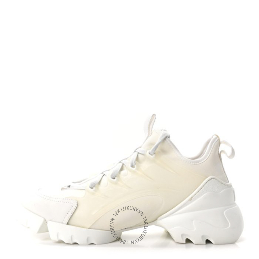 Giày Christian Dior Technical Fabric Rubber Womens D-Connect Sneakers White BKJ076