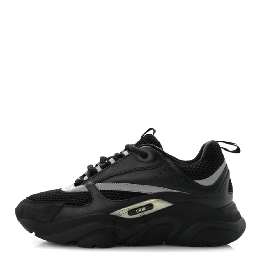 Giày Christian Dior Technical Mesh Calfskin Mens B22 Sneakers Black BKJ045