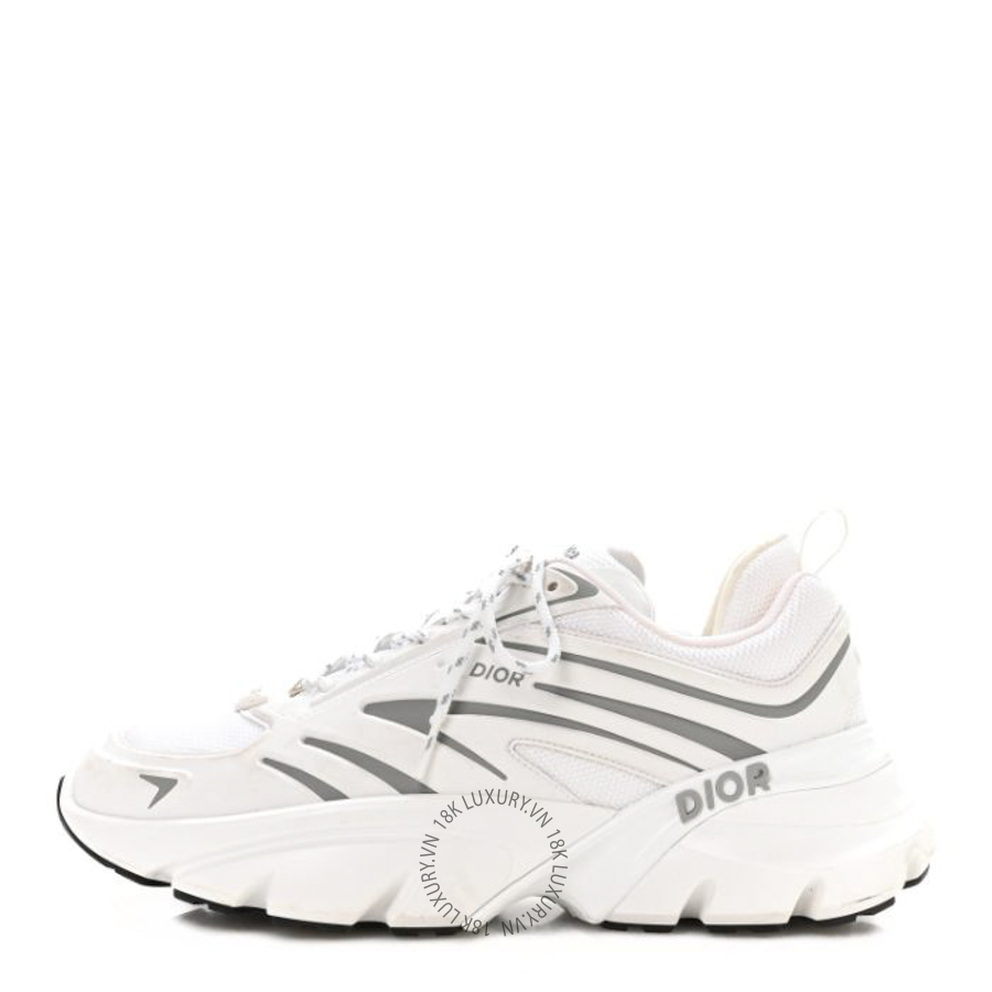 Giày Christian Dior Technical Mesh Calfskin Mens B30 Sneakers White Light Grey BKJ048