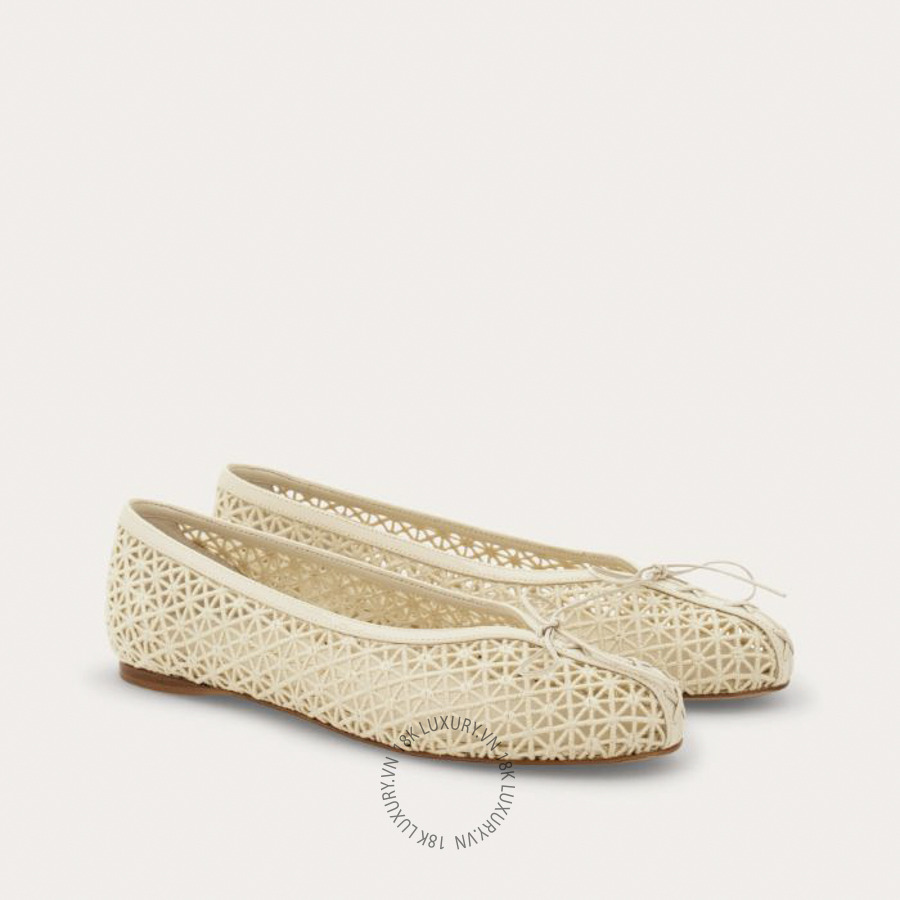 Giày đế bệt Salvatore Macramé lace ballet flat 01L406790209 DSV055
