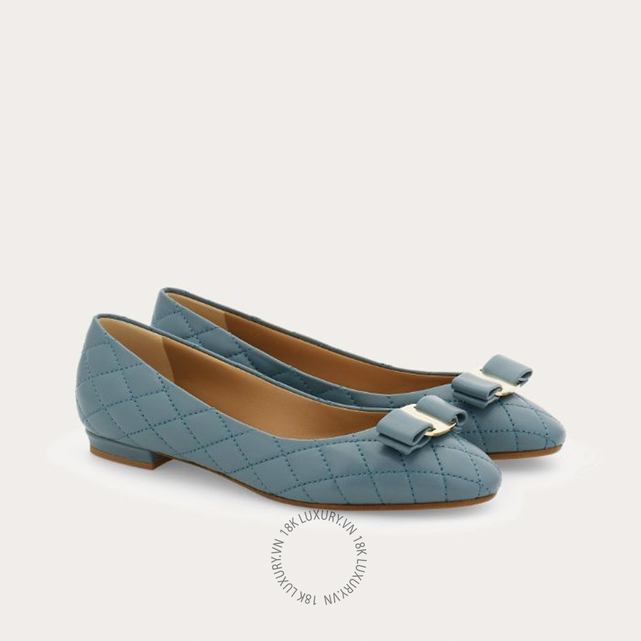 Giày đế bệt Salvatore Quilted Varina ballet flat 01M456798165 DSV012
