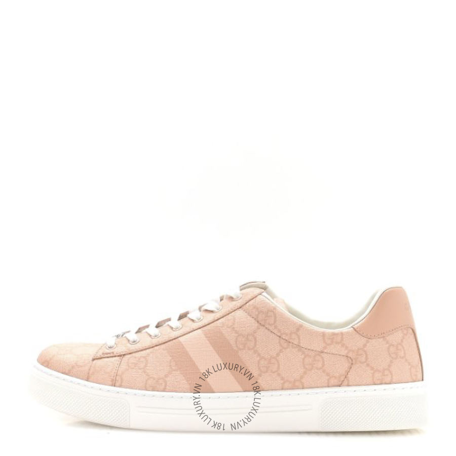 Giày Gucci GG Supreme Tonal Web Womens New Ace Sneakers Pink TQT130
