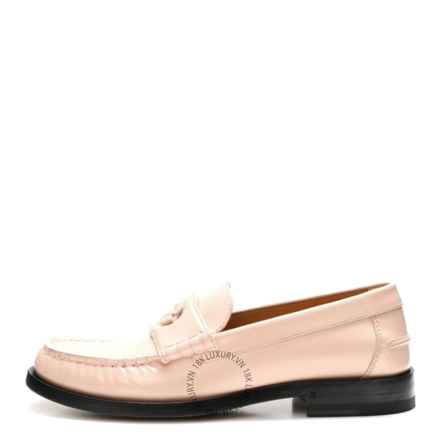 Giày Gucci Millennial Ribot Cut Out Interlocking G Loafers Perfect Pink TQT029