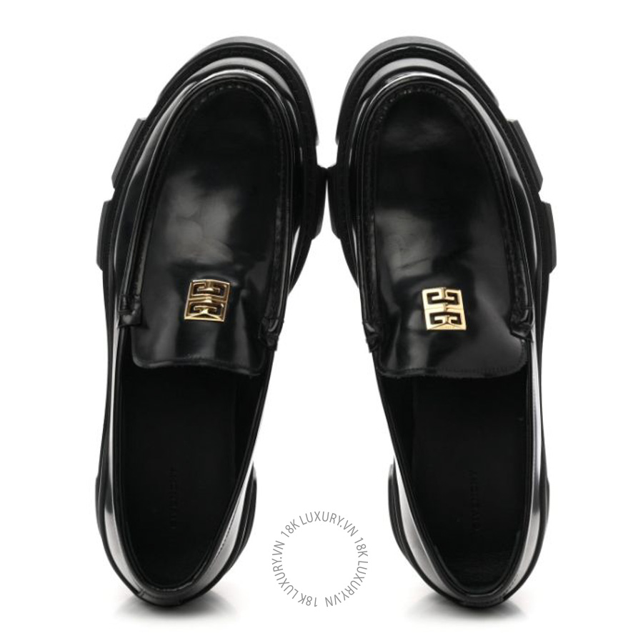 Giày Loafer Givenchy Calfskin Terra Moccassins Black GVG16