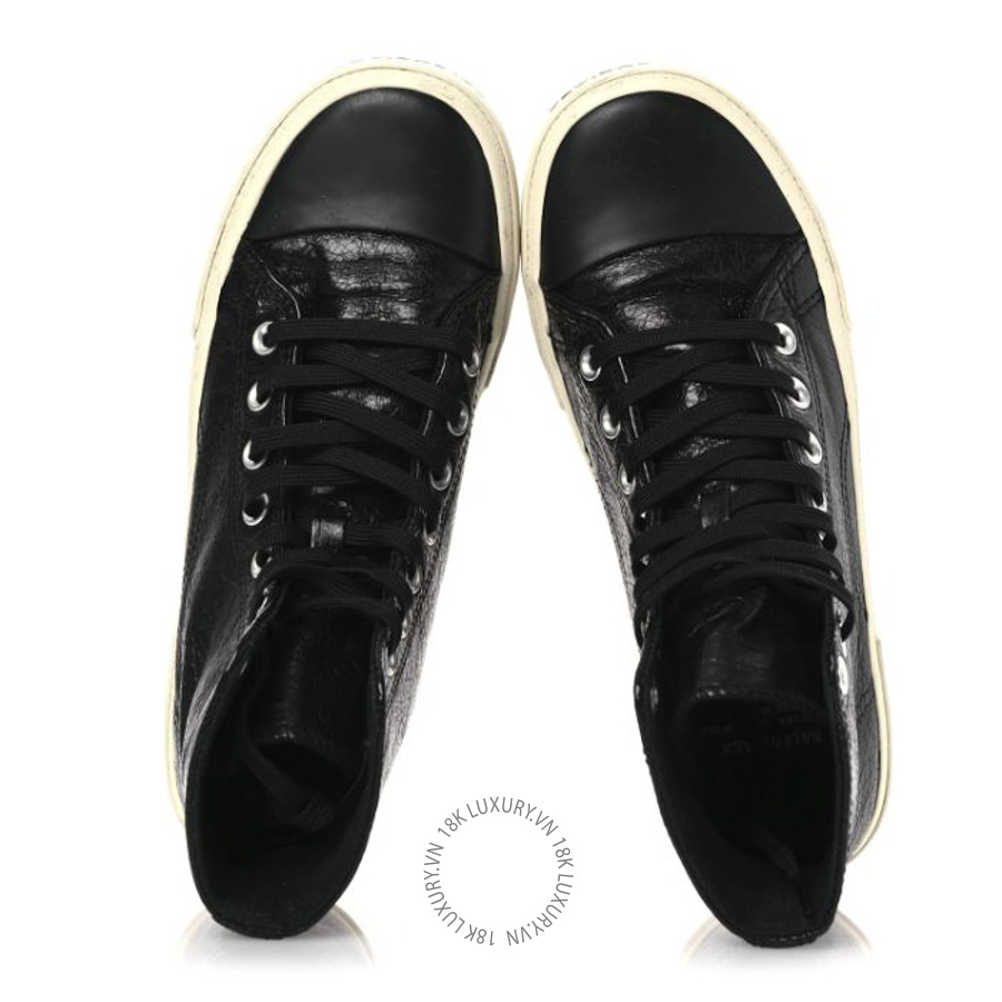 Giày Sneakers Balenciaga Agneau Arena Paris High Top Black SDB043