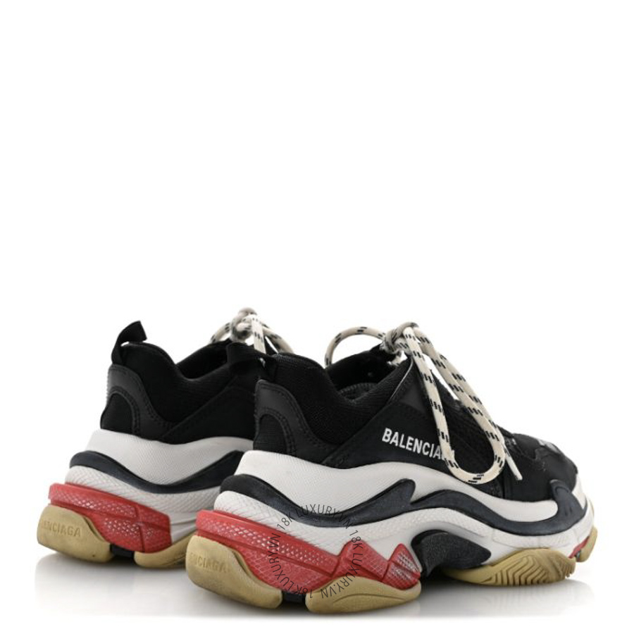 Giày Sneakers Balenciaga Fabric Mesh Washed Effect Triple S Black Red SDB026 20 Giày Sneakers Balenciaga Fabric Mesh Washed Effect Triple S Black Red SDB026