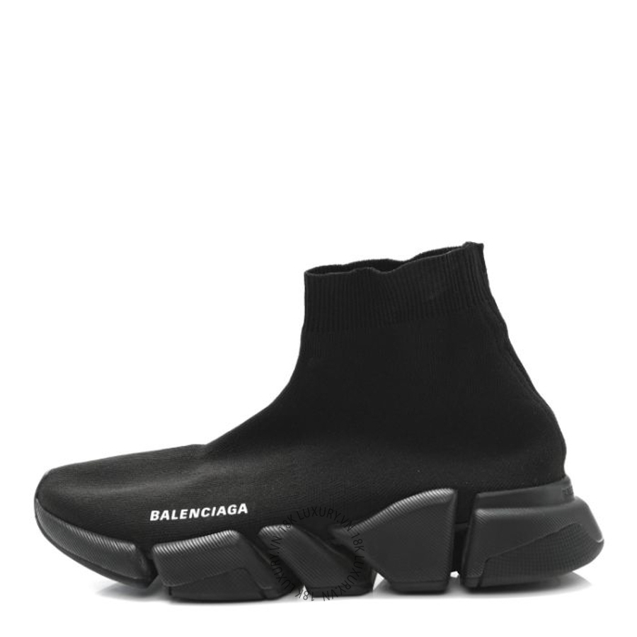 Giày Sock Sneakers Balenciaga Technical 3D Recycled Knit Speed 2.0 Monocolor Black SDB051
