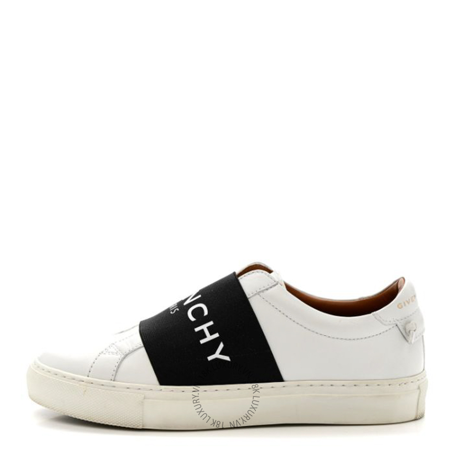 Giày thể thao Givenchy Calfskin Band Logo Womens Urban Street Sneakers White Black GVG08